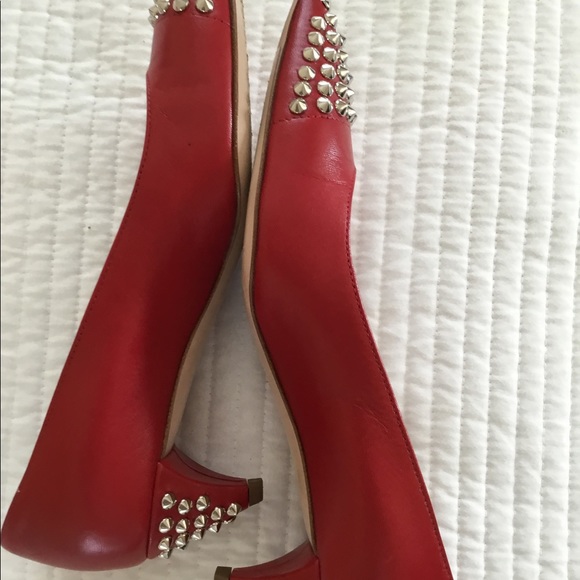 Miu miu kitten heel dark red with silver accents - Picture 4 of 4